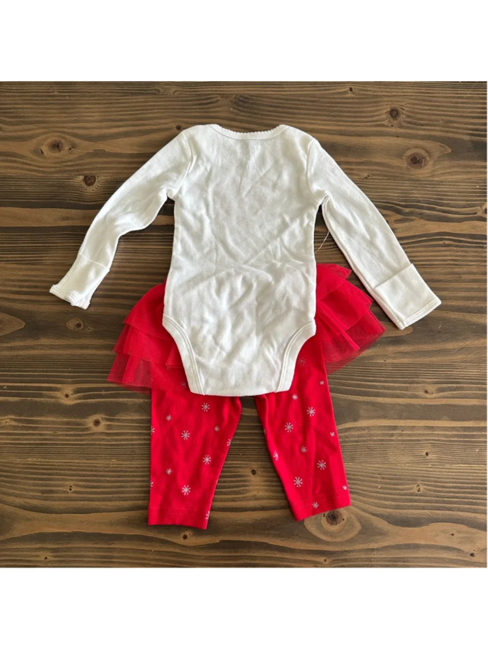 Carter’s Merry & Bright Baby Outfit 3M Christmas Tutu Set Holiday